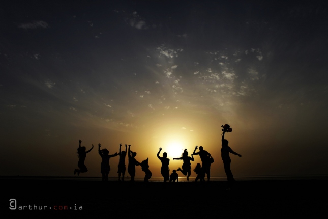 Joy of Sunrise with Friends at Semaisma Beach